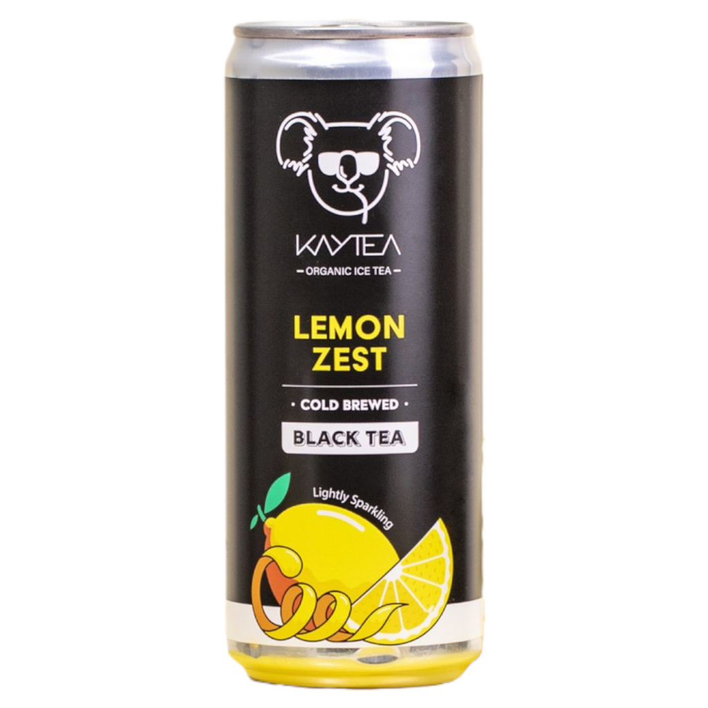 KAYTEA Cold Brewed Black Tea Italian Lemon Zest Flavour - 330ml