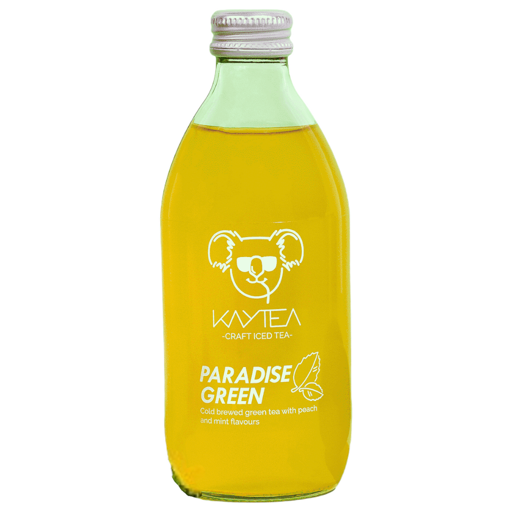 KAYTEA Paradise Green Peach & Mint Flavoured Craft Iced Green Tea - 330ml