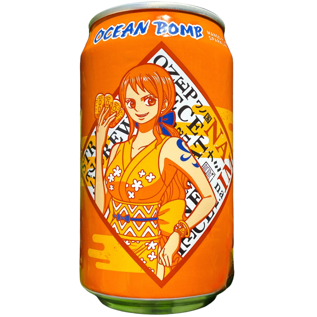 Ocean Bomb One Piece Mango Flavour Sparkling Water (Nami) - 330ml