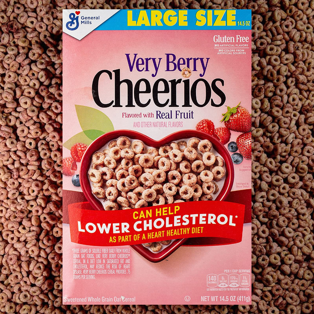 General Mills Very Berry Cheerios - 14.5oz (411g) (Best Before 27/2/23)