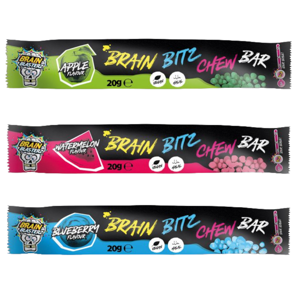 Brain Blasterz Brain Bitz Sour Chew Bar - 20g