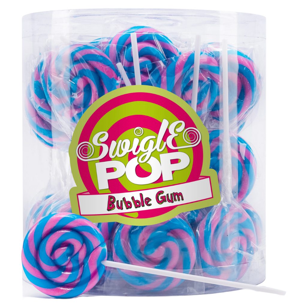 Swigle Pops Bubble Gum Swirl – 12g