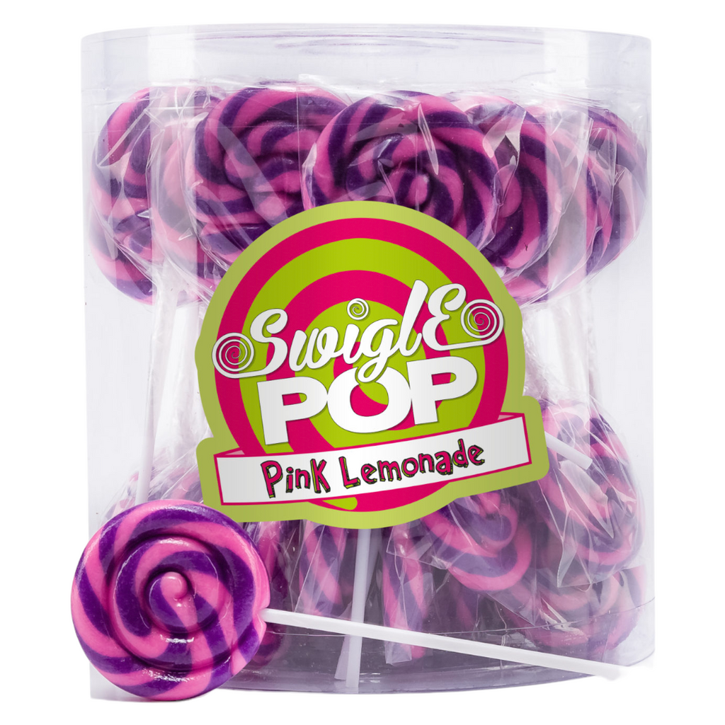 Swigle Pops Pink Lemonade Swirl – 12g