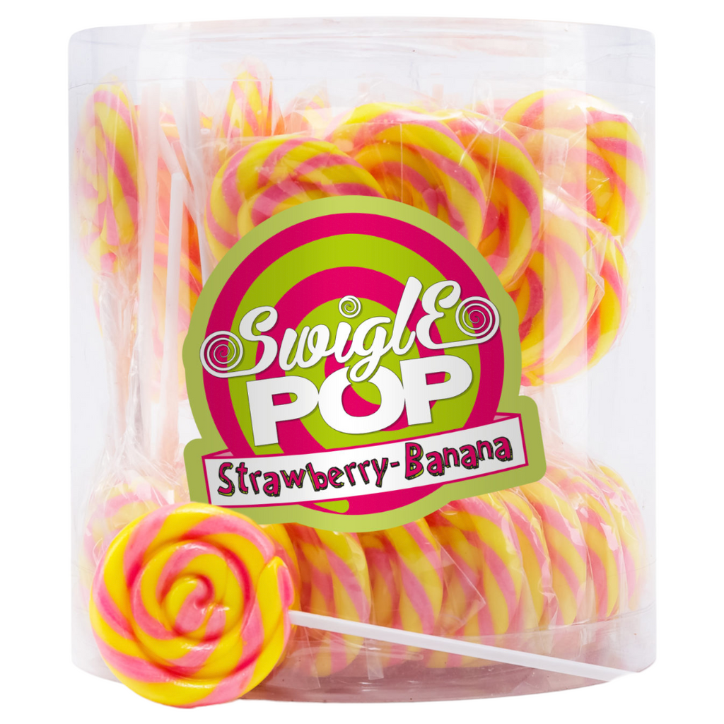 Swigle Pops Strawberry & Banana Swirl – 12g