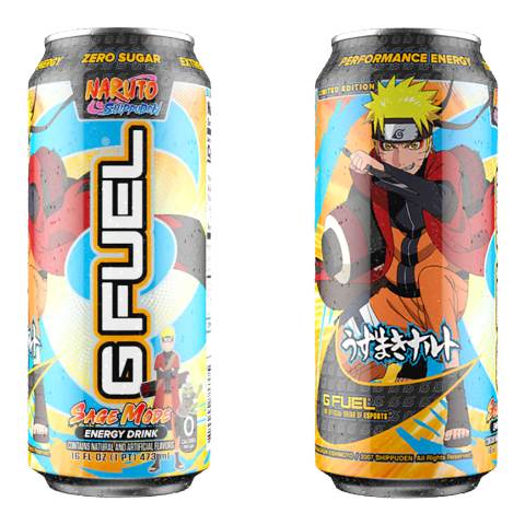 G FUEL - Zero Sugar Energy Drink - Naruto Sage Mode (Pomelo White Peach Flavour) - 16fl.oz (473ml)