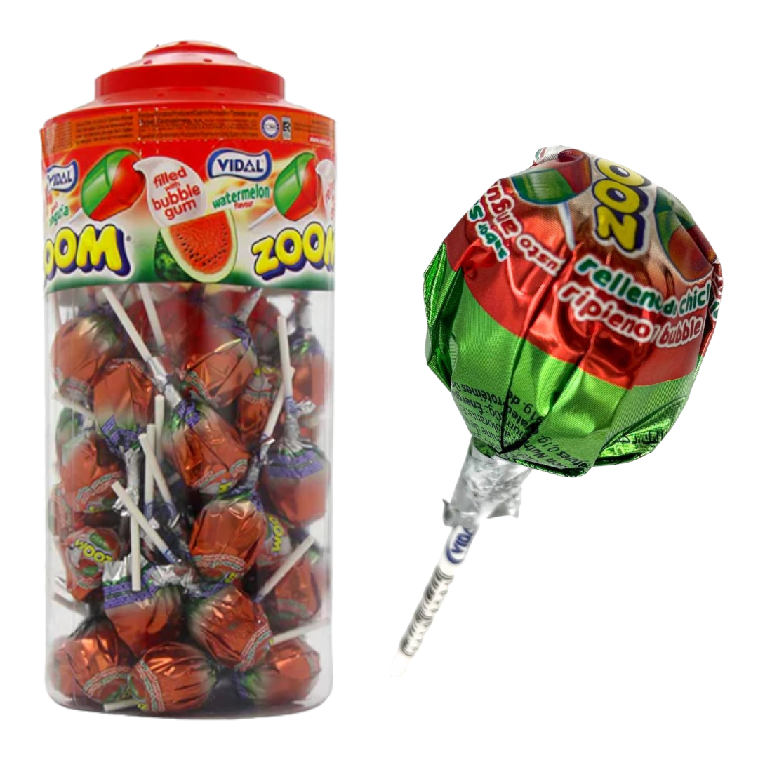 Vidal Mega Zoom Watermelon Lollipop - SINGLE