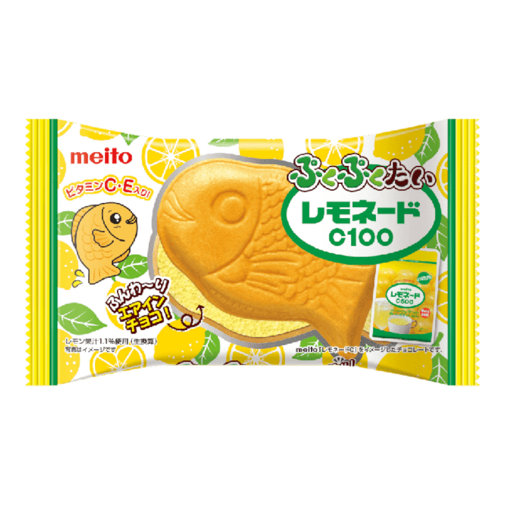 Meito - Puku Puku Lemonade Taiyaki Wafer - 16.5g