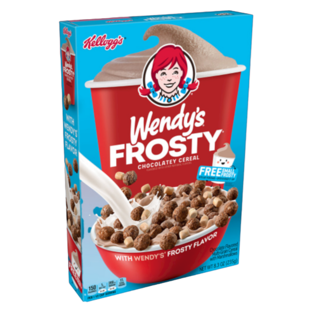 LIMITED EDITION Kellogg's Wendy's Chocolate Frosty Cereal - 8.3oz (235g)
