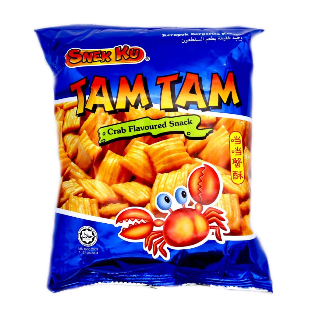 Snek Ku Tam Tam Crab Flavoured Snack - 80g