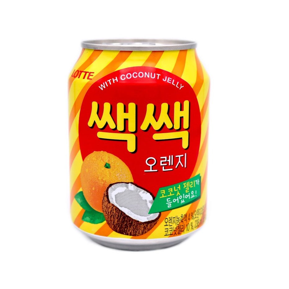 Lotte Orange Juice With Coconut Jelly - 238ml
