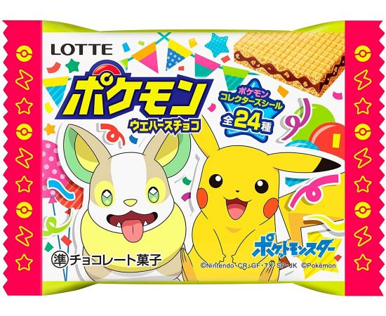 LOTTE - POKEMON CHOCOLATE WAFER BISCUIT AND STICKER (23G)