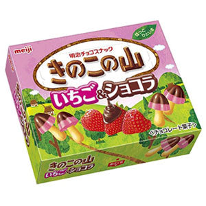 Meiji Kinoko no Yama (Ichigo Strawberry and Chocolate) (74g)