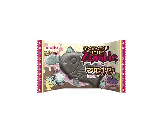 Meito - Puku Puku Zombie Blackcurrant Chocolate Taiyaki Wafer - 16.5g