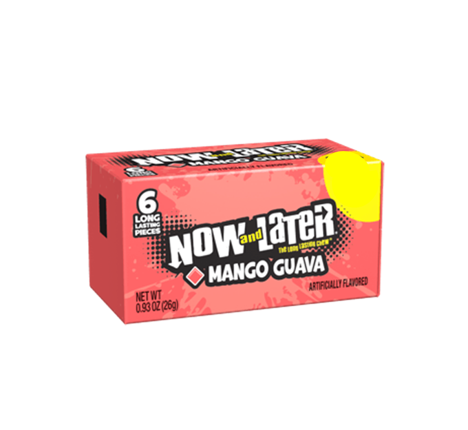 Now & Later 6 Piece Limited Edition Mango Guava Candy - 0.93oz (26g)
