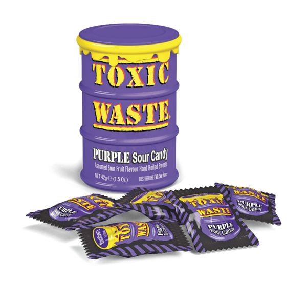 Toxic Waste Purple Drum Extreme Sour Candy - 1.5oz (42g)
