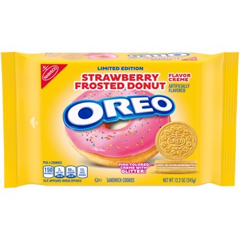 Oreo Strawberry Frosted Donut 346g - (Best Before 29/08/21)