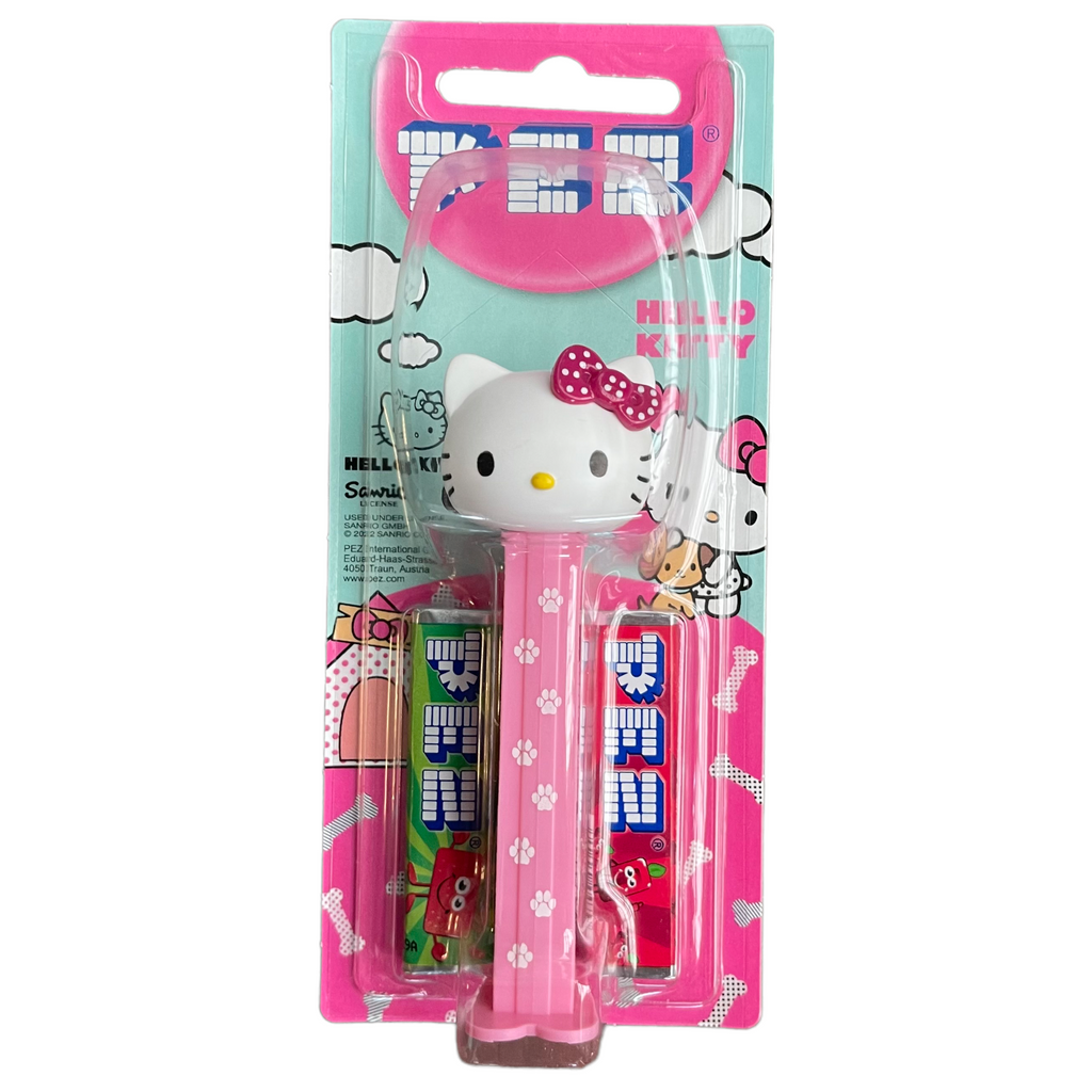 PEZ Hello Kitty Dispenser (Poly Pack) + 2 PEZ Tablet Packs - 0.58oz (16.4g)
