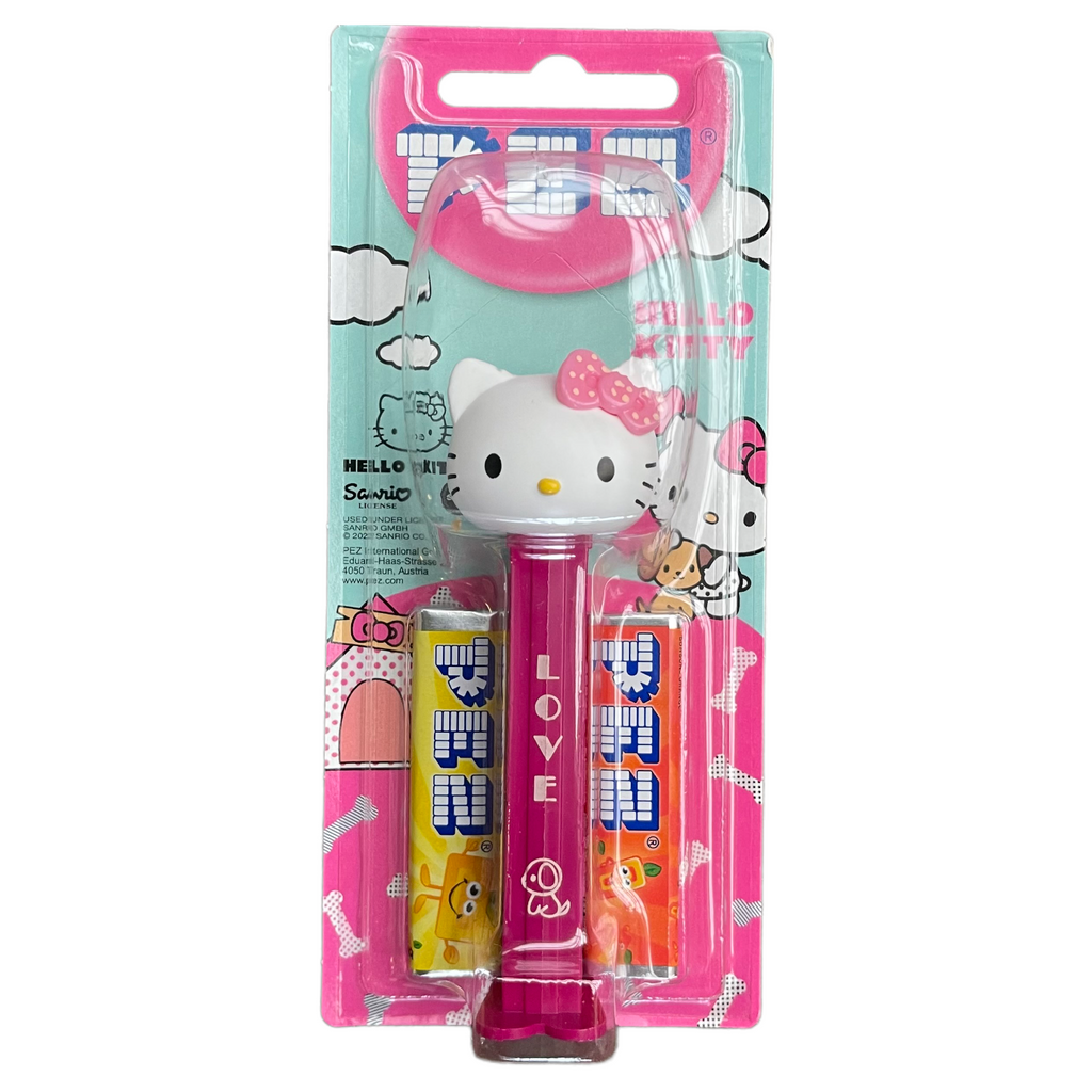 PEZ Hello Kitty Dispenser (Poly Pack) + 2 PEZ Tablet Packs - 0.58oz (16.4g)
