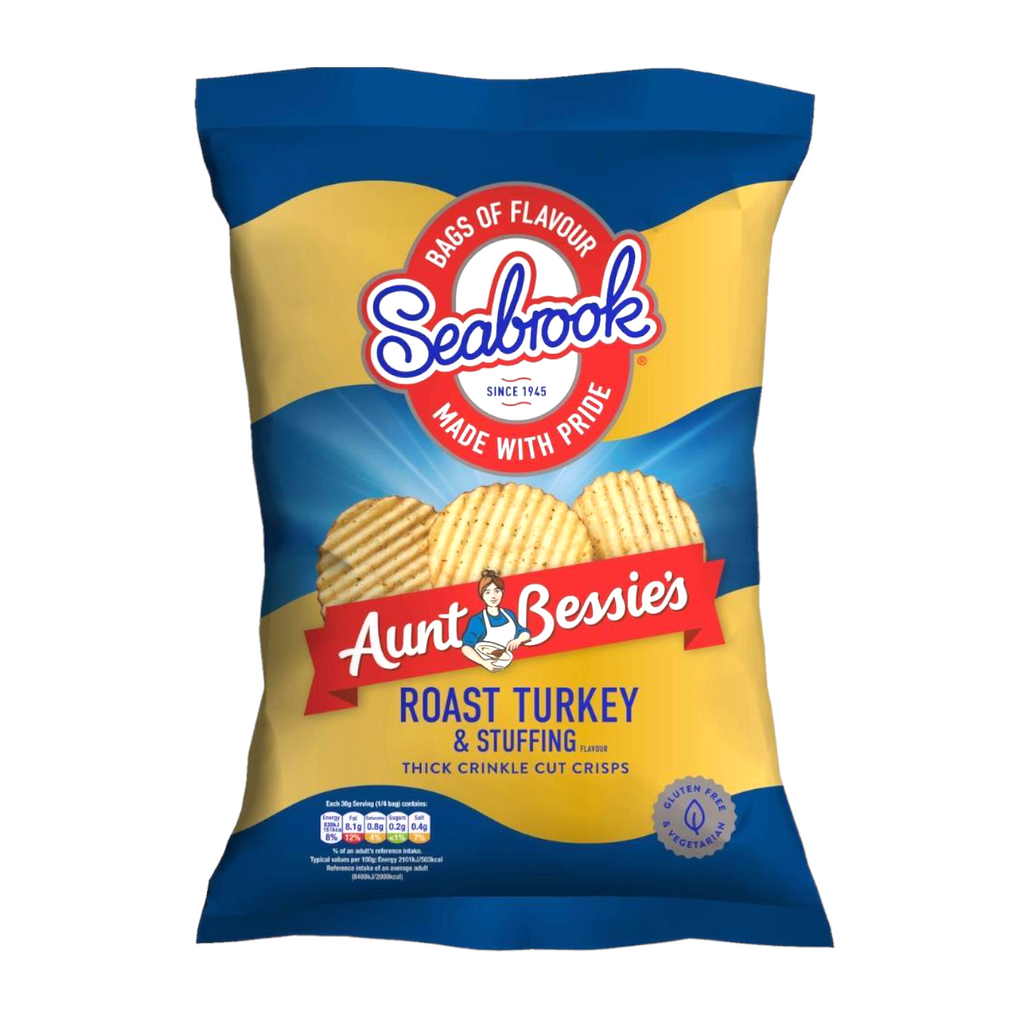 Seabrook Aunt Bessie's Roast Turkey & Stuffing Crisps 120g