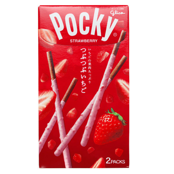 Pocky Chunky Strawberry (Tsubu Tsubu Ichigo) (55g)