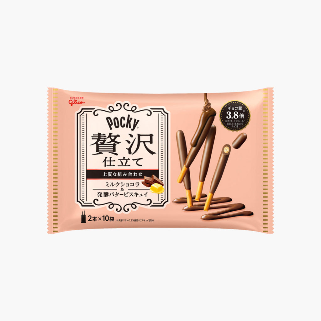 Pocky – Zeitaku Milk Chocolate & Butter - 120g