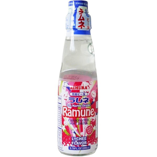 Kimura Drink Lychee Ramune Soda - 200 ml