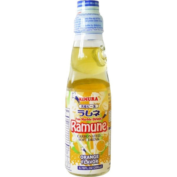 Kimura Drink Orange Ramune Soda - 200 ml