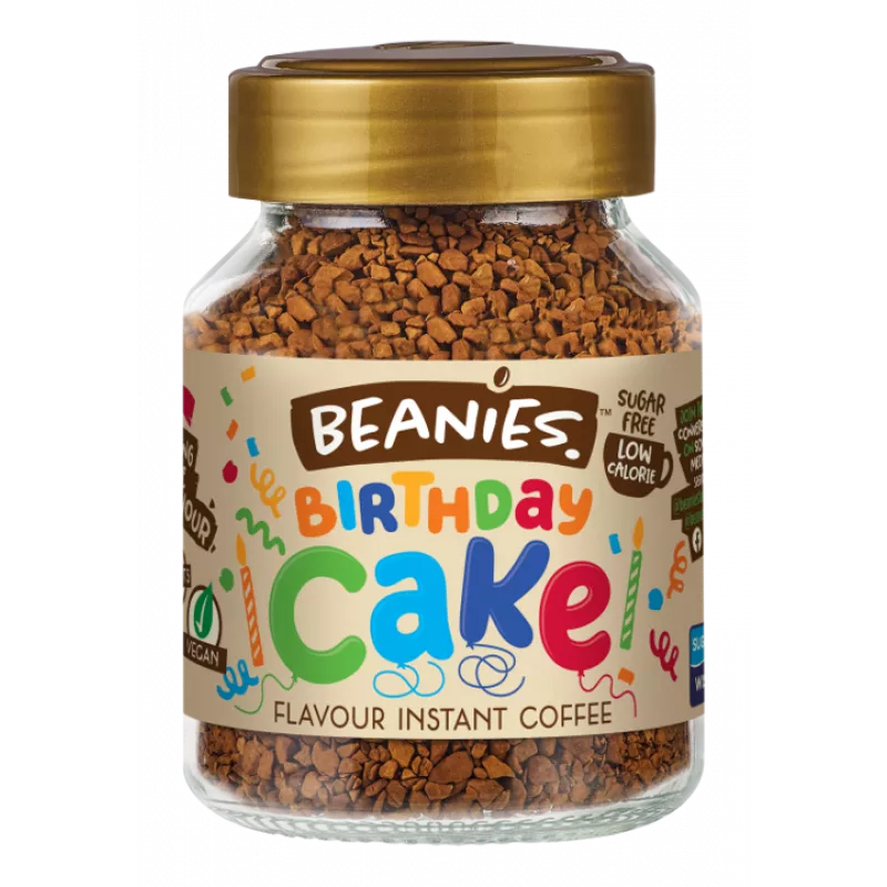 Beanies Birthday Cake Flavour Instant Coffee - 50g