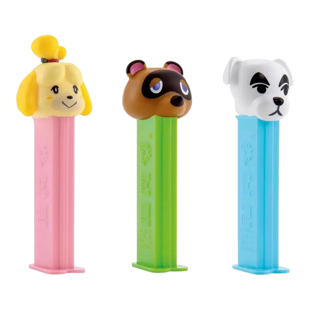 PEZ Animal Crossing Dispenser (Poly Pack) + 2 PEZ Tablet Packs - 0.58oz (16.4g)