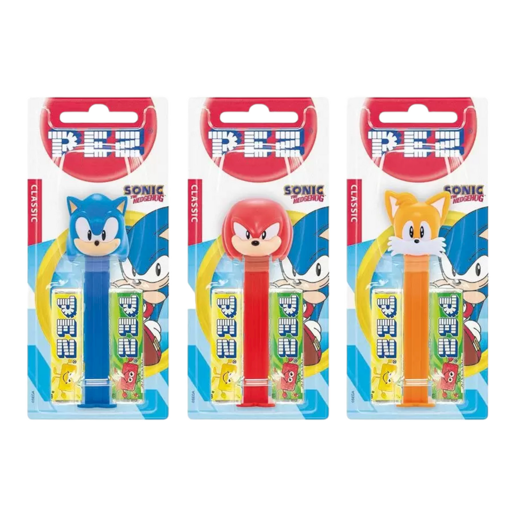 PEZ Sonic (Poly Pack) + 2 PEZ Tablet Packs - 0.58oz (16.4g)