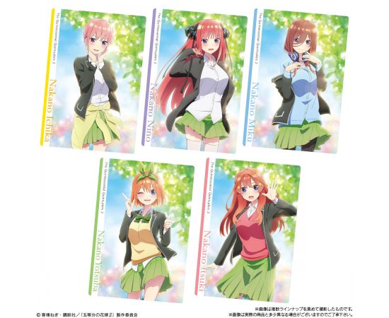 The Quintessential Quintuplets - Trading Card and Wafer Biscuit