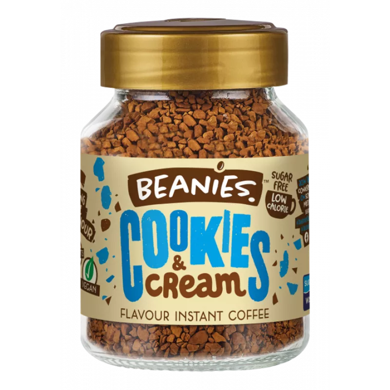Beanies Cookies & Cream Flavour Instant Coffee - 50g