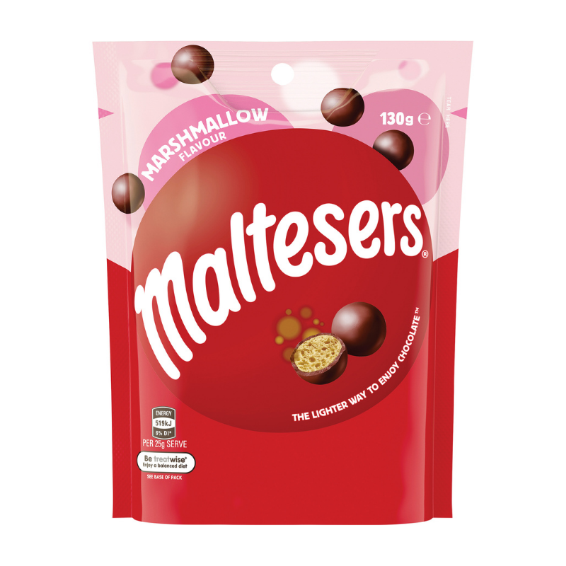 Maltesers Marshmallow Flavour Pouch Bag 130g