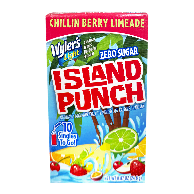 Wyler's Light Singles To Go Island Punch Chillin Berry Limeade 10-Pack - 0.87oz (24.6g)