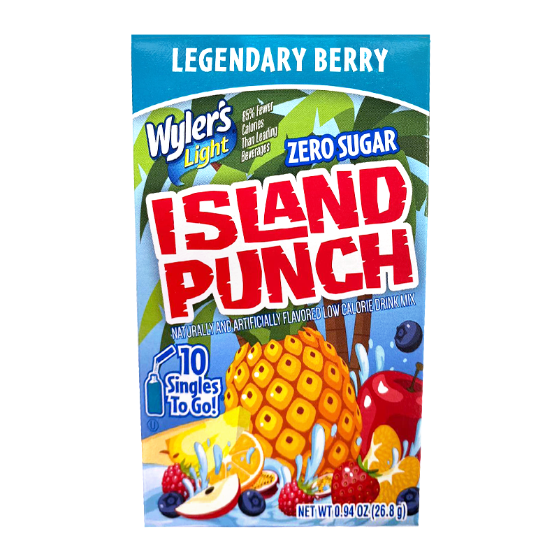 Wyler's Light Singles To Go Island Punch Legendary Berry 10-Pack - 0.94oz (26.8g)