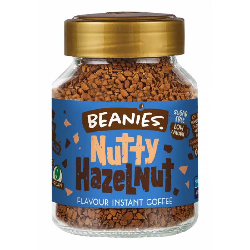 Beanies Nutty Hazelnut Flavour Instant Coffee - 50g
