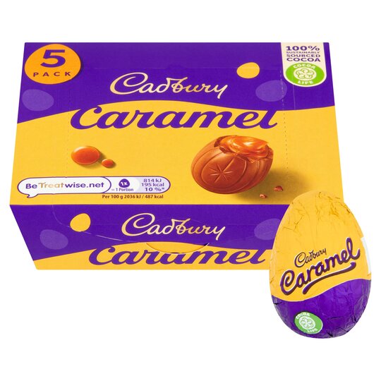 Cadbury 5 Caramel Eggs 195G