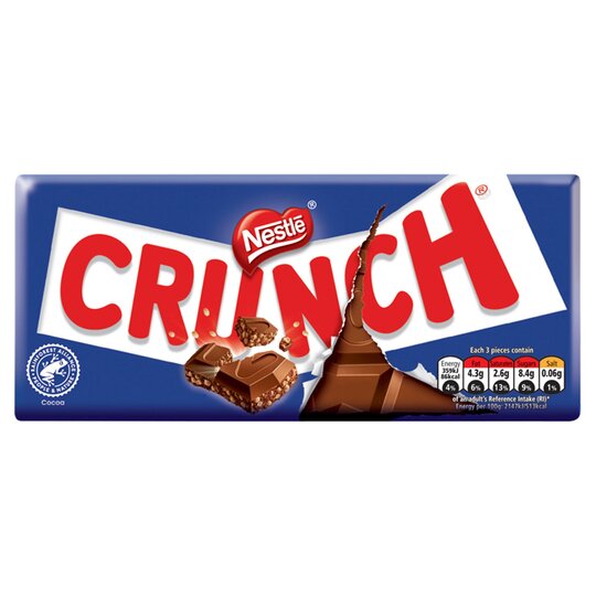 Nestle Crunch Milk Chocolate - 3.5oz (100g)