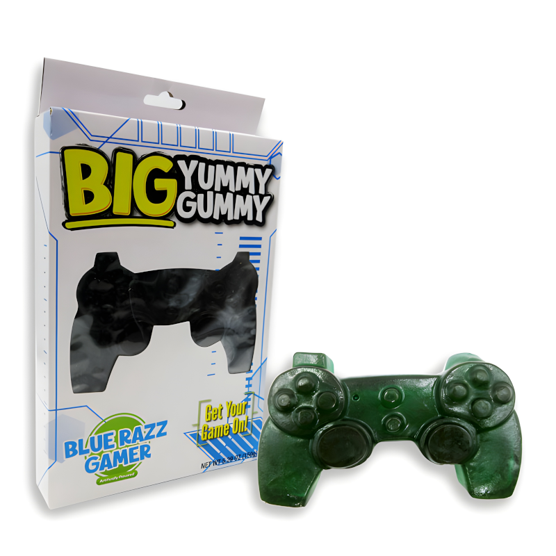 Big Yummy Gummy Blue Razz Gamer Controller - 5.29oz (150g)