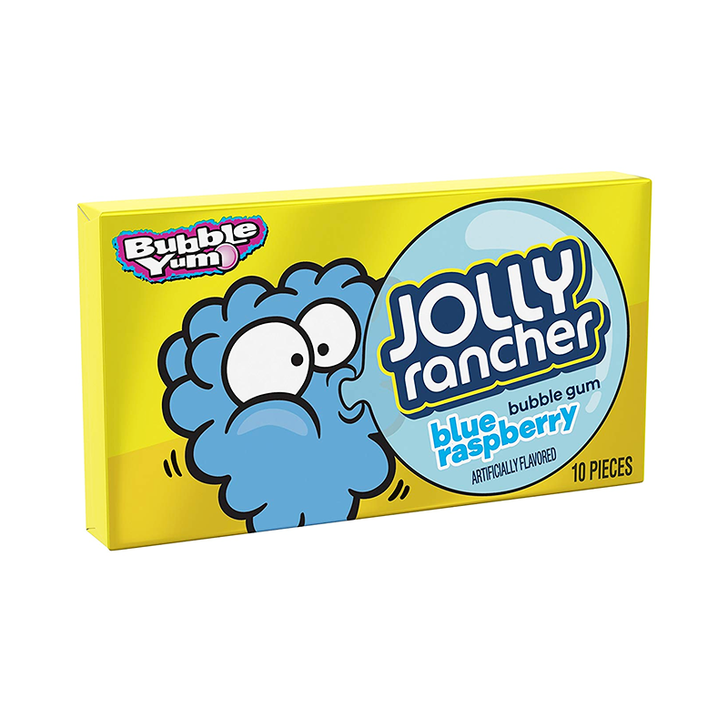 Bubble Yum Jolly Rancher Blue Raspberry Gum 10-Piece - 2.8oz (79g)