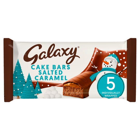 Galaxy Salted Caramel Cake Bars 5 Pack