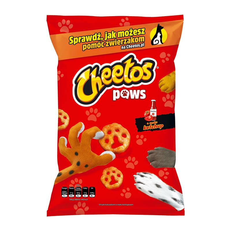 Frito Lay Cheetos Paws Ketchup - 145g