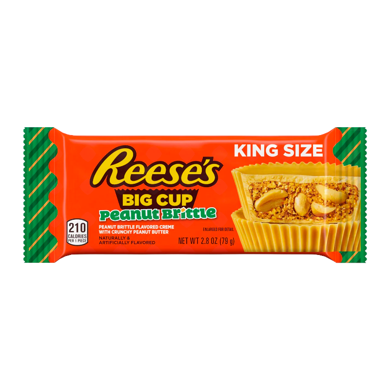 Reese's Big Cup Peanut Brittle KING SIZE - 2.8oz (79g)