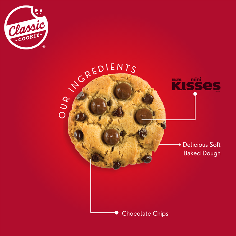 Classic Cookie - Chocolate Chip with Hershey's Mini Kisses - 3oz (85g)
