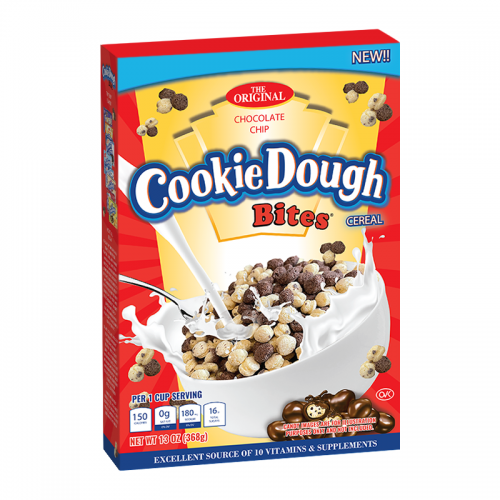 NEW Cookie Dough Bites Chocolate Chip Cereal - 13oz (368g)