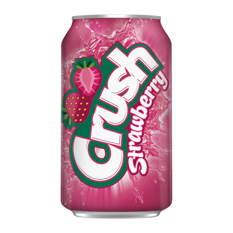 Crush Strawberry Soda 355ml Can