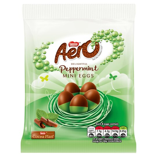 Aero Peppemint Milk Chocolate Mini Eggs - 70g