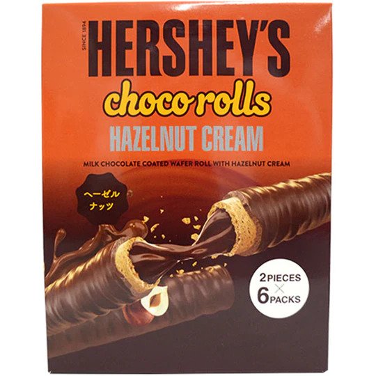 Asian Limited Edition Hershey's Choco Rolls Hazelnut Cream - 3.8oz (108g)