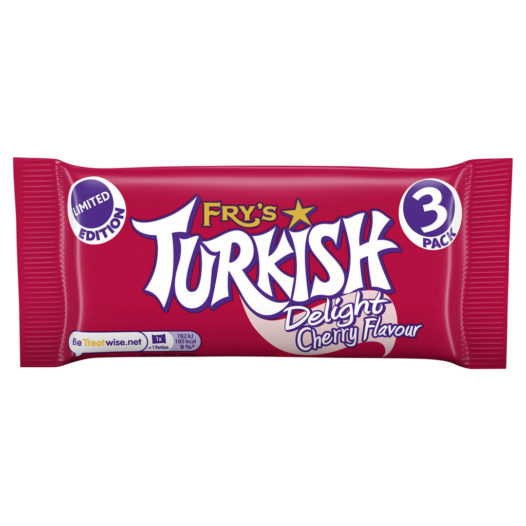 Fry's Turkish Delight Limited Edition Cherry Flavour 3 Pack