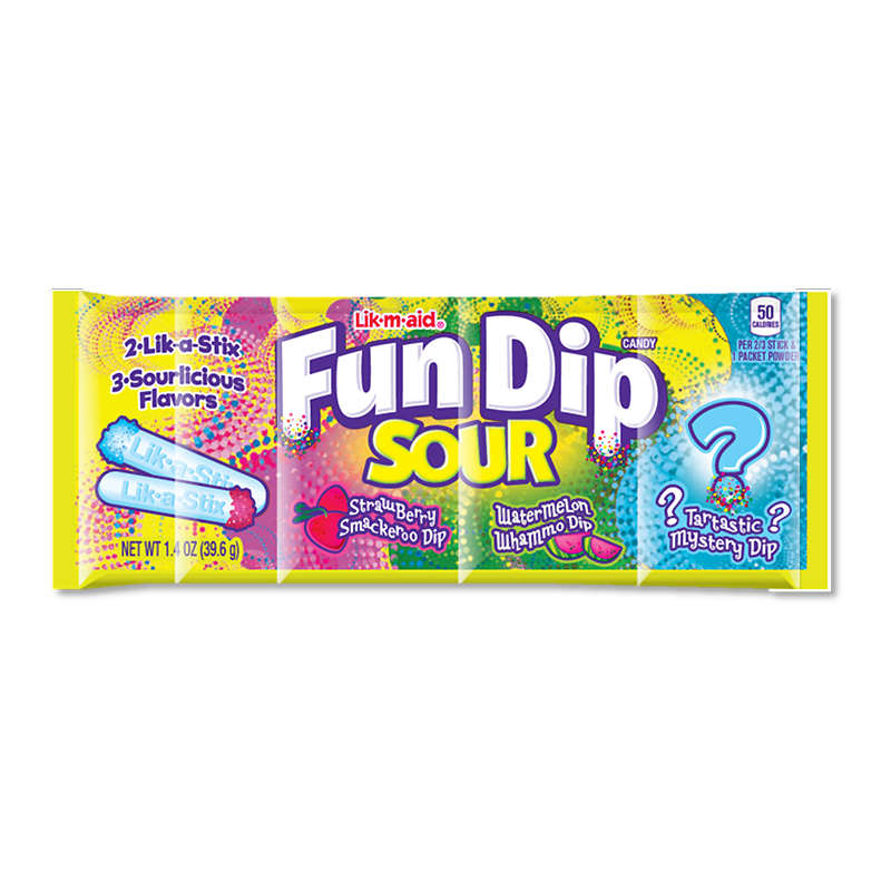 Wonka Fun Dip Lik-M-Aid Sour - 1.4oz (39.6g)